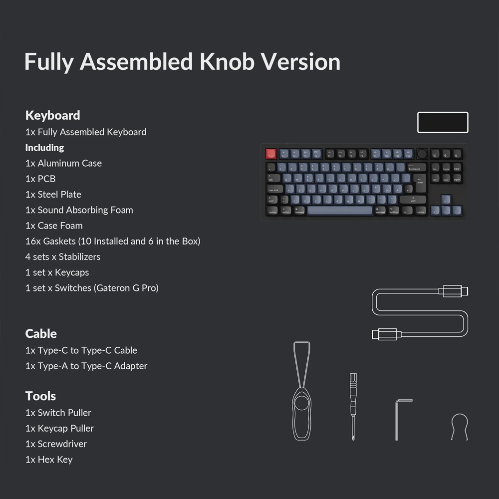 Keychron Q3 Fully-Assembled (ISO-FR) | CandyKeys